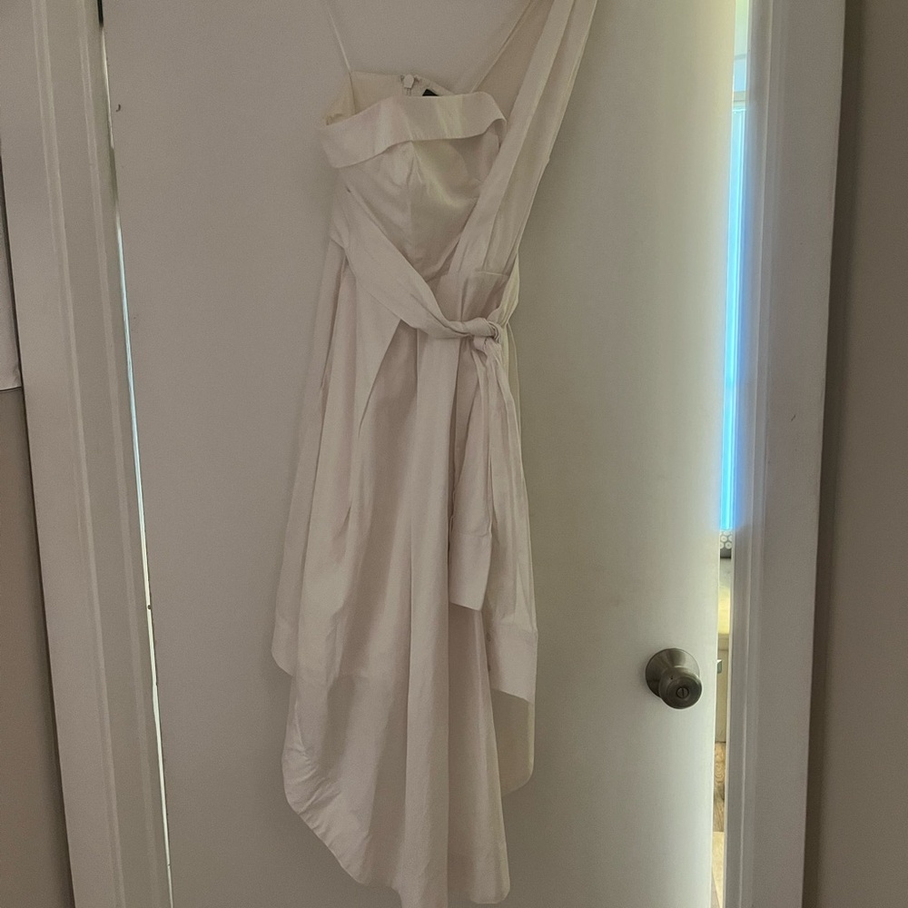 Kendall & Kylie Strapless Cream Dress